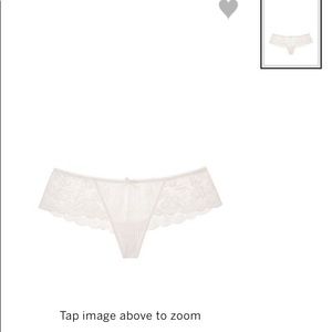 Victoria Secret White Lace Thong